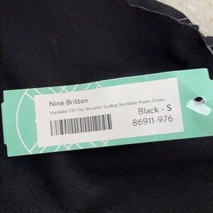 NWT Nine Britton Off the Shoulder Ponte Dress